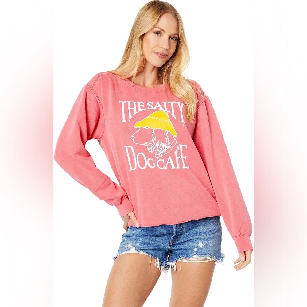 Salty Dog Cafe Pink/Salmon Crewneck